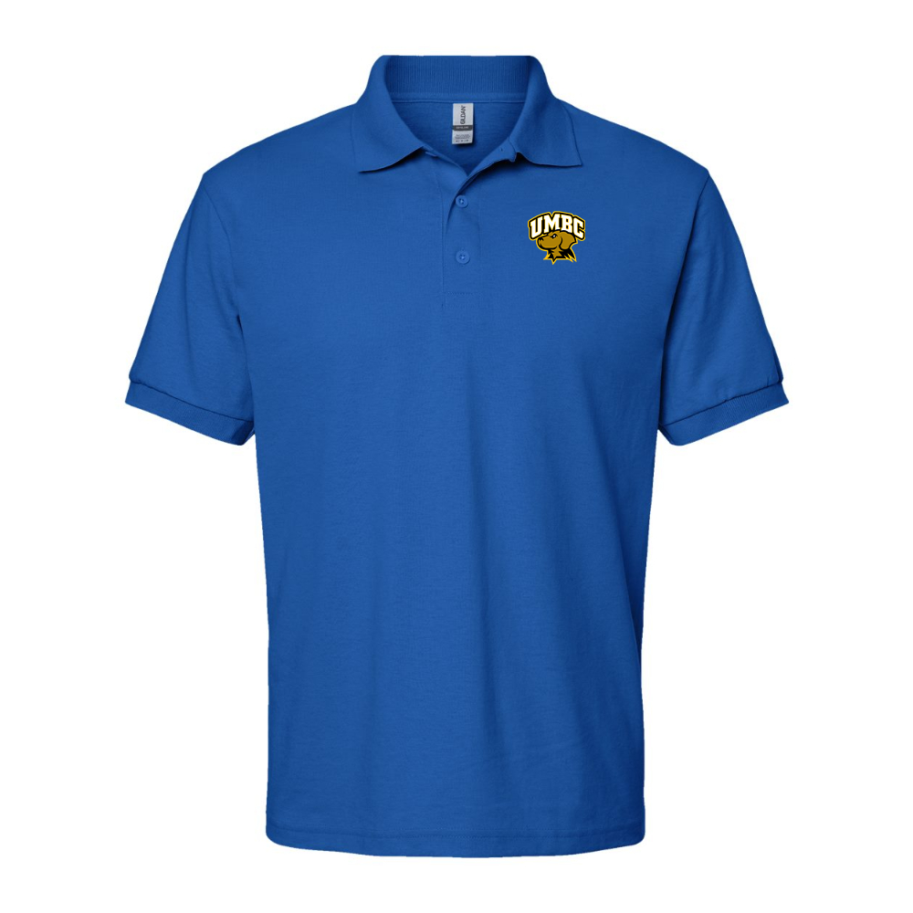 Men's  UMBC Retrievers Gildan Dry Blend Jersey Polo